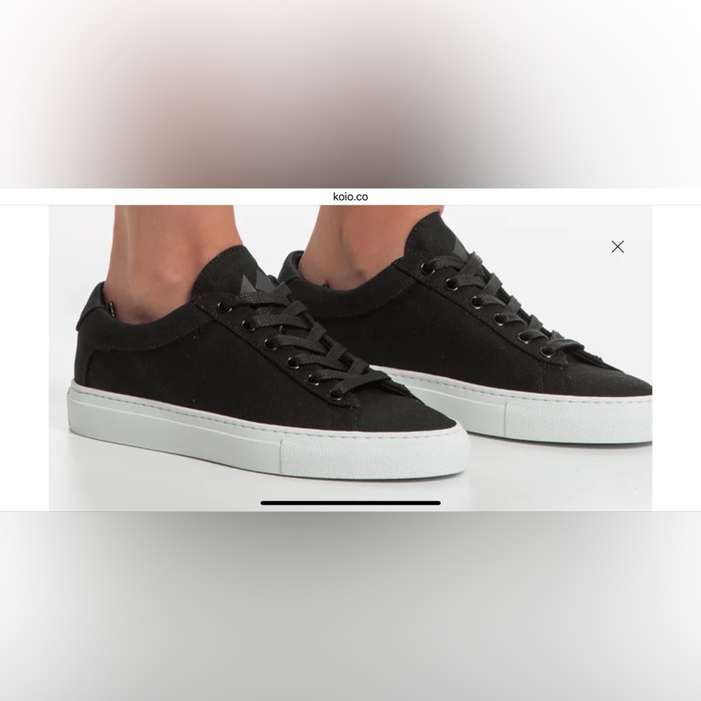 Koio Capri Sneaker in Black, Size 7 (US) / 37 (EU)